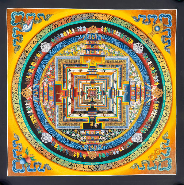 Kalachakra Mandala Tibetan Thangka Painting
