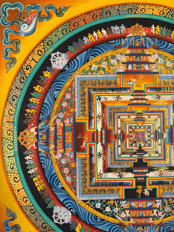 Kalachakra Mandala Tibetan Thangka Painting