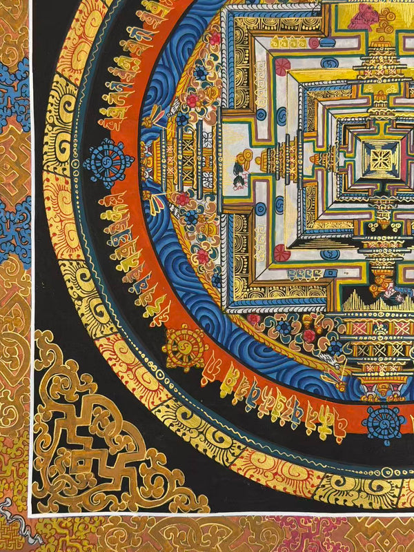 Kalachakra Mandala Tibetan Thangka Painting