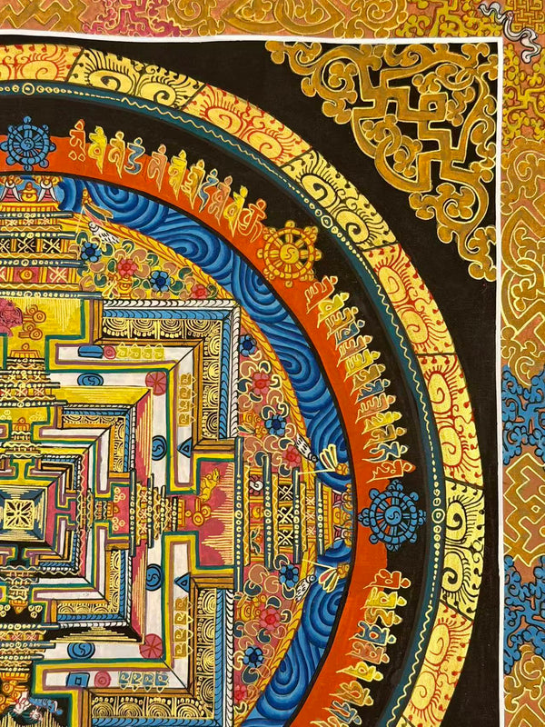 Kalachakra Mandala Tibetan Thangka Painting
