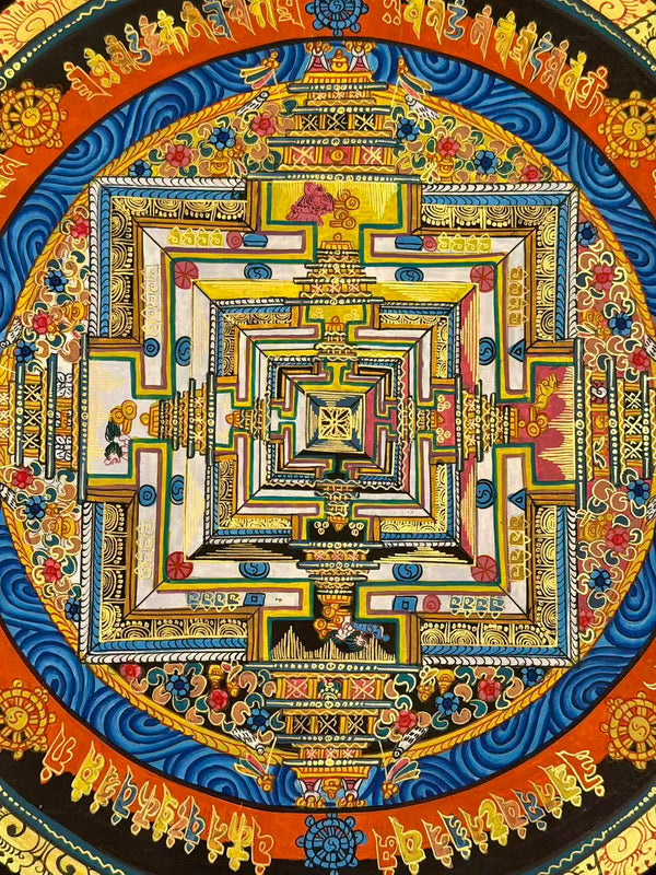 Kalachakra Mandala Tibetan Thangka Painting
