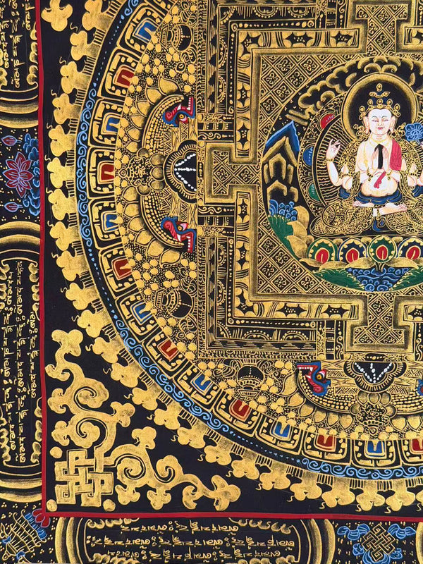 Chenrezig Mandala Thangka
