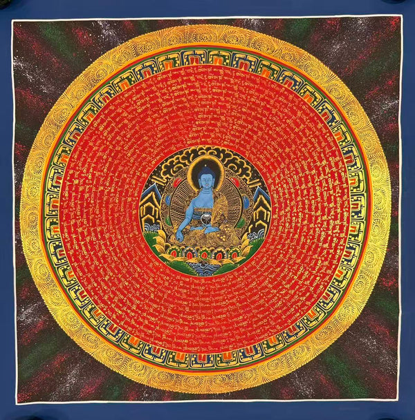 Om Mantra Mandala Thangka
