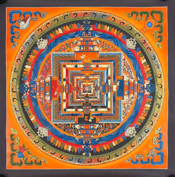 Kalachakra Mandala Tibetan Thangka Painting