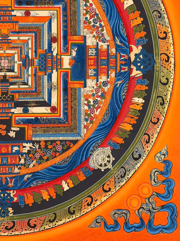 Kalachakra Mandala Tibetan Thangka Painting
