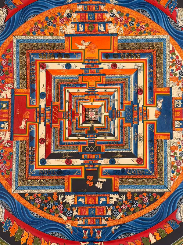 Kalachakra Mandala Tibetan Thangka Painting