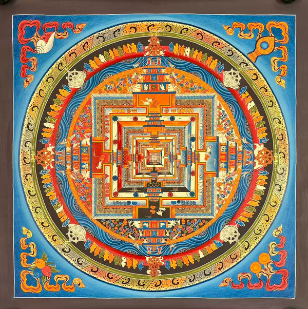 Kalachakra Mandala Tibetan Thangka Painting