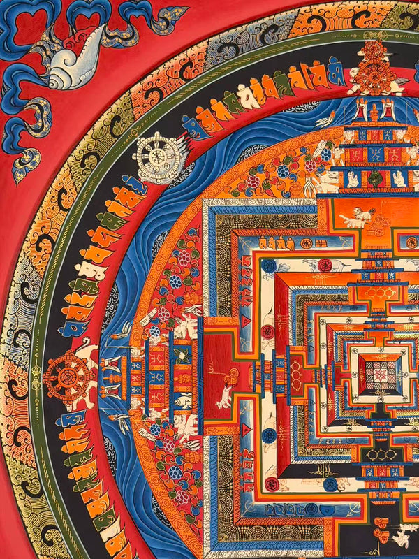 Kalachakra Mandala Tibetan Thangka Painting