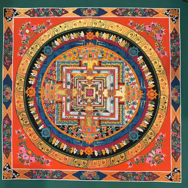 Kalachakra Mandala Tibetan Thangka Painting