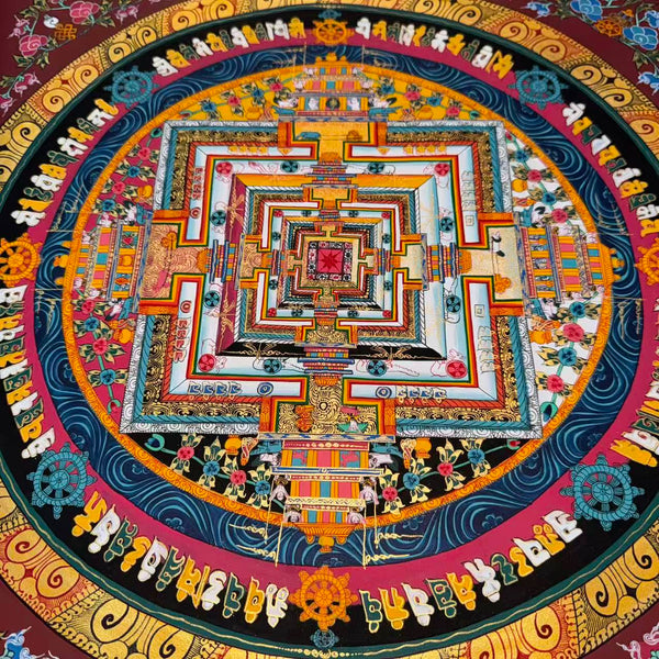 Kalachakra Mandala Tibetan Thangka Painting
