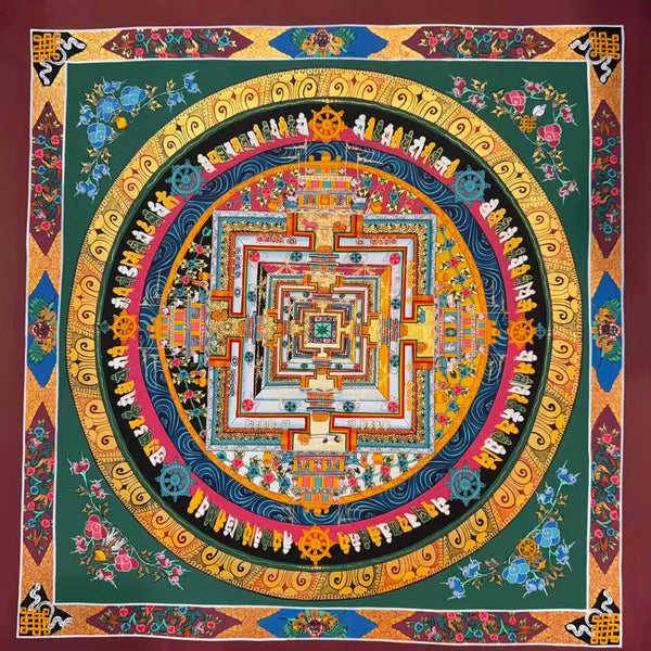 Kalachakra Mandala Tibetan Thangka Painting