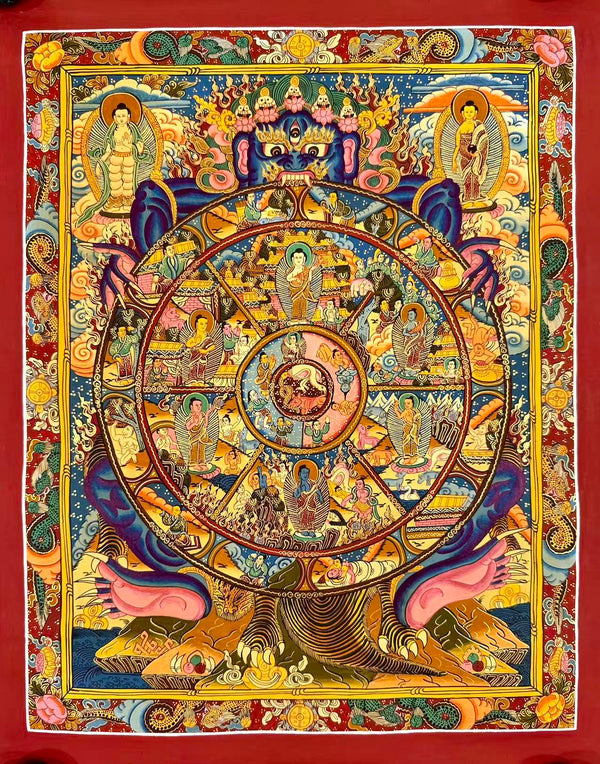 Wheel Of Life Masterpiece Thangka