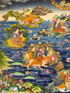 Water Buddha with 16 Arhats Large Thangka