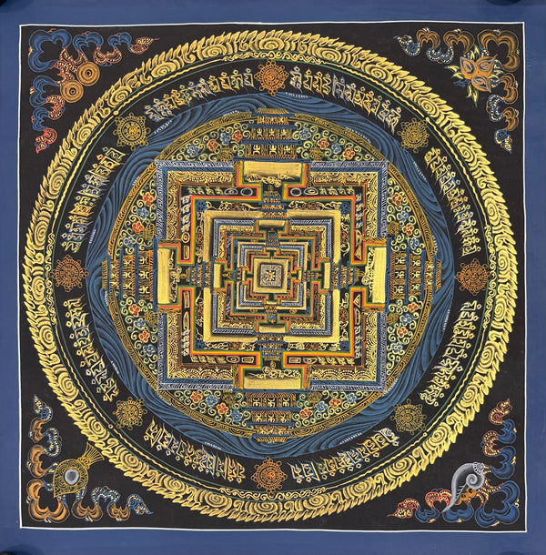 Kalachakra Mandala Tibetan Thangka Painting