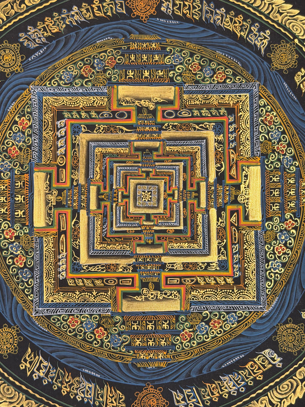 Kalachakra Mandala Tibetan Thangka Painting
