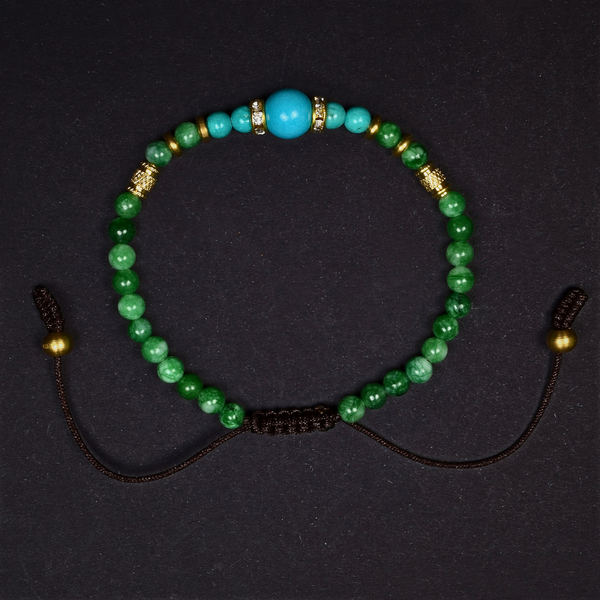 Tibetan Turquoise & Jade Harmony Bracelet