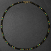 Obsidian with Aventurine Short Mala