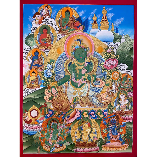 Green Tara Thangka
