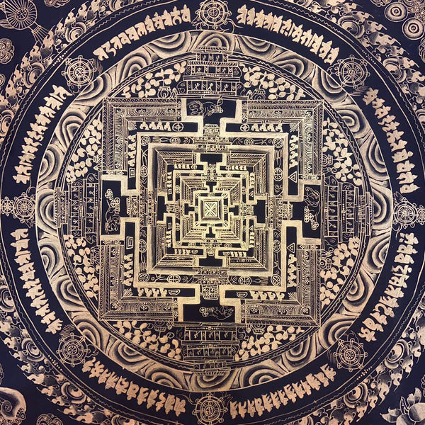 Kalachakra Mandala Tibetan Thangka Painting