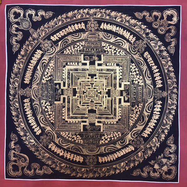 Kalachakra Mandala Tibetan Thangka Painting