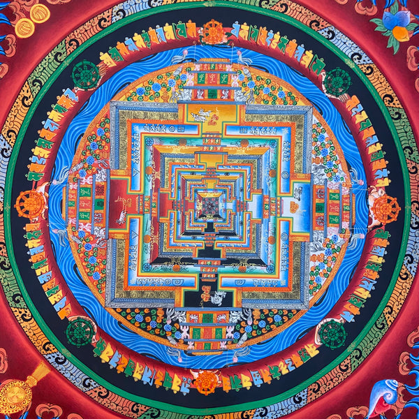 Kalachakra Mandala Tibetan Thangka Painting