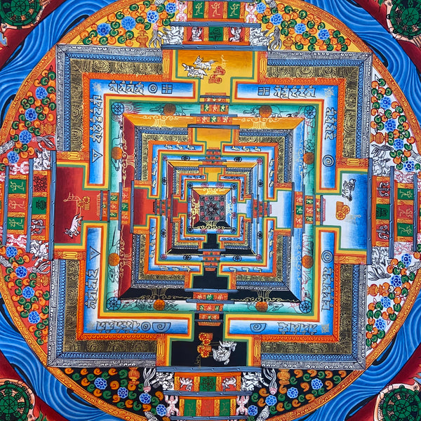 Kalachakra Mandala Tibetan Thangka Painting