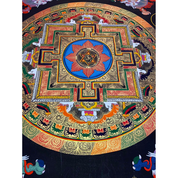 Om Mantra Mandala Thangka