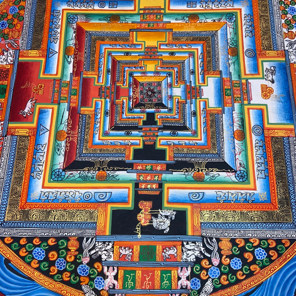 Kalachakra Mandala Tibetan Thangka Painting