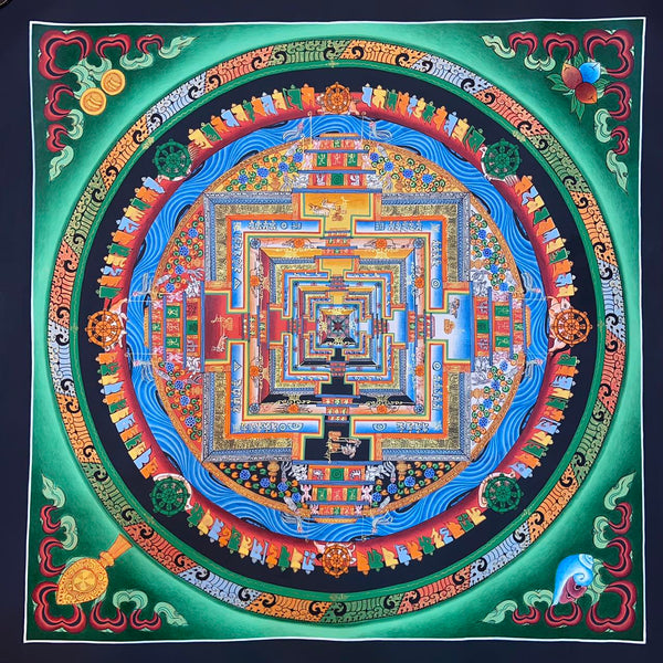 Kalachakra Mandala Tibetan Thangka Painting