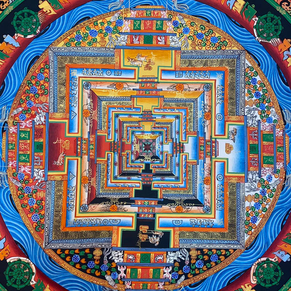 Kalachakra Mandala Tibetan Thangka Painting