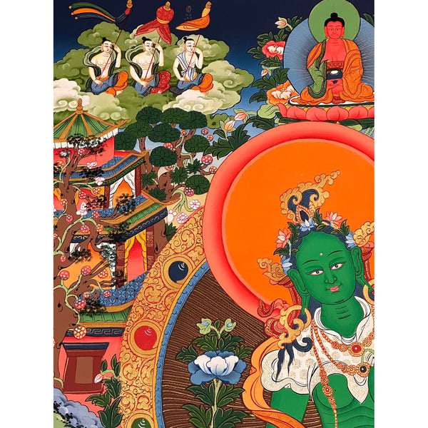 Green Tara Thangka