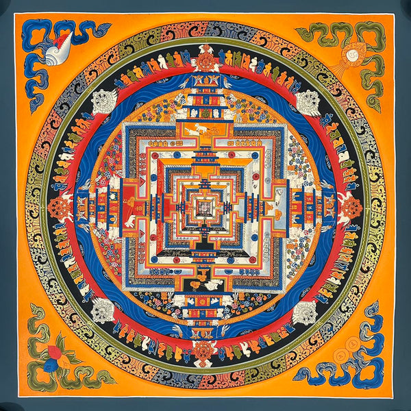 Kalachakra Mandala Tibetan Thangka Painting