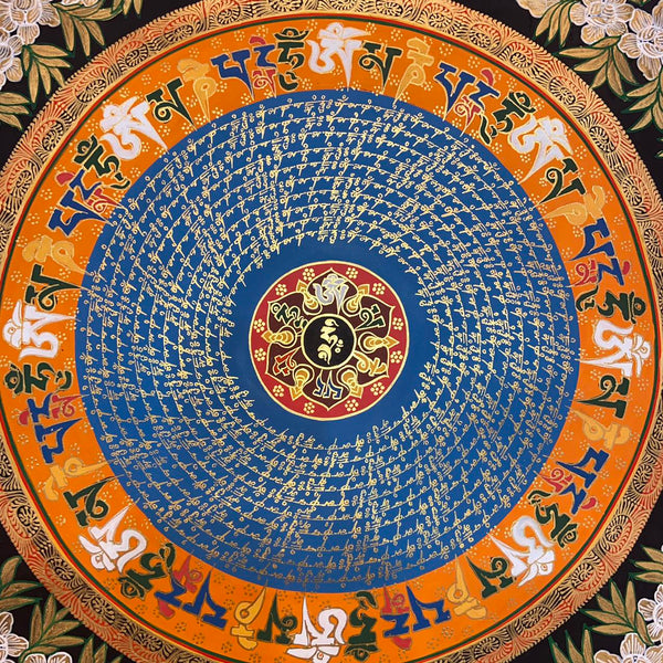 Om Mantra Mandala Thangka