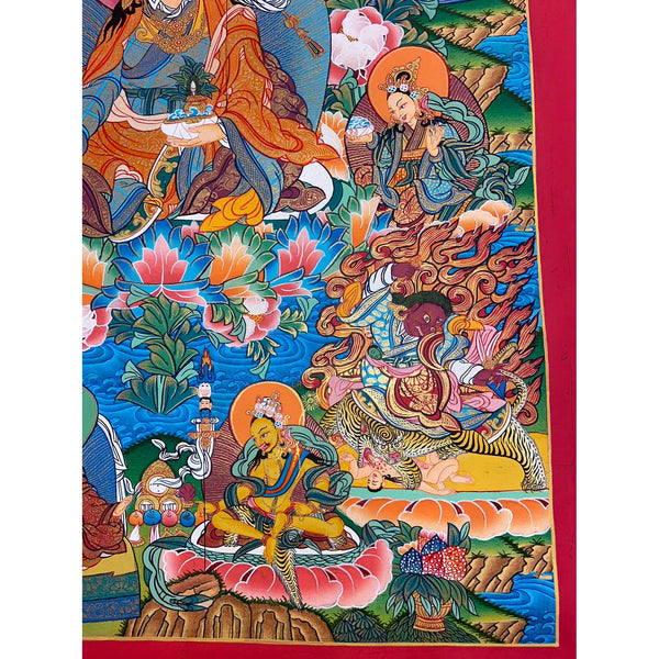 Eight Manifestations of Guru Padmasambhava Thangka