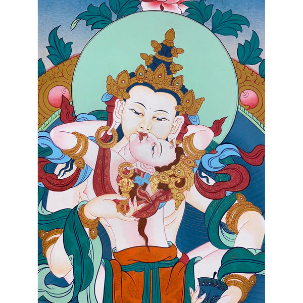 Vajrasattva Consort Thangka
