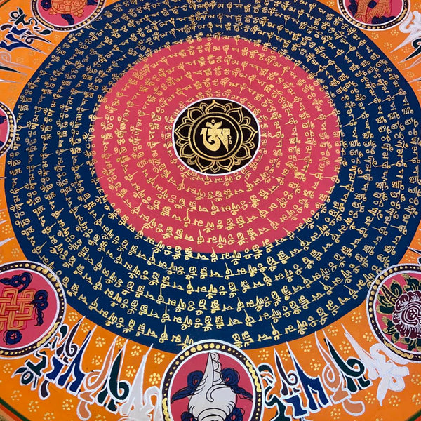Om Mantra Mandala Thangka