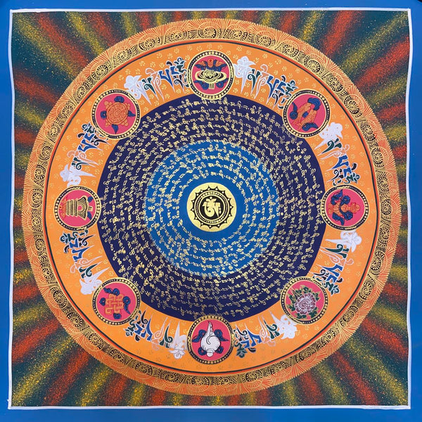 Om Mantra Mandala Thangka