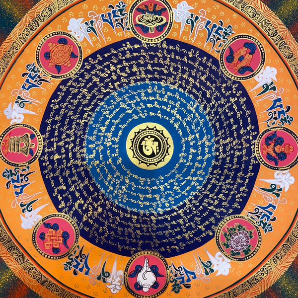 Om Mantra Mandala Thangka