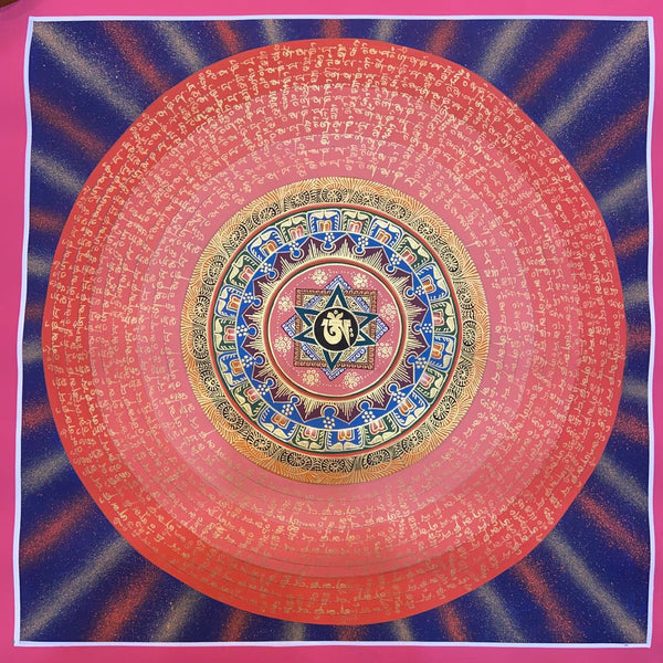 Om Mantra Mandala Thangka