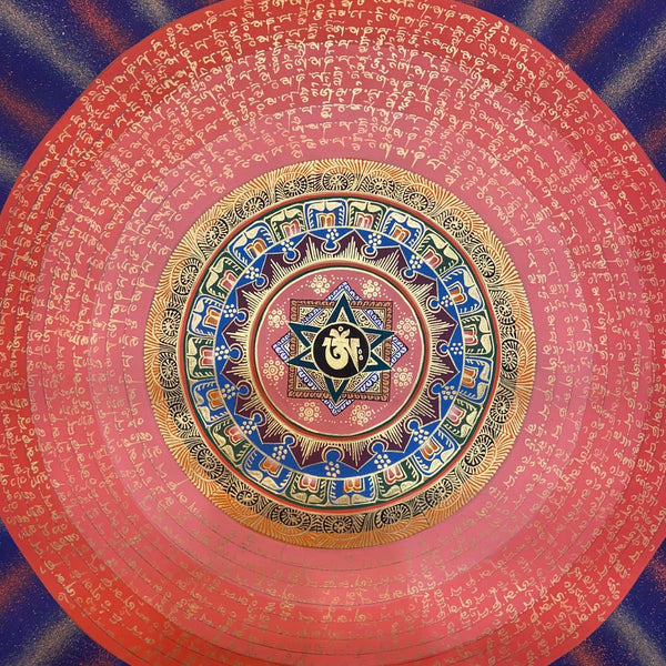 Om Mantra Mandala Thangka
