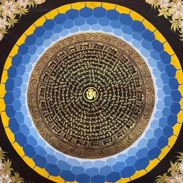Om Mantra Mandala Thangka