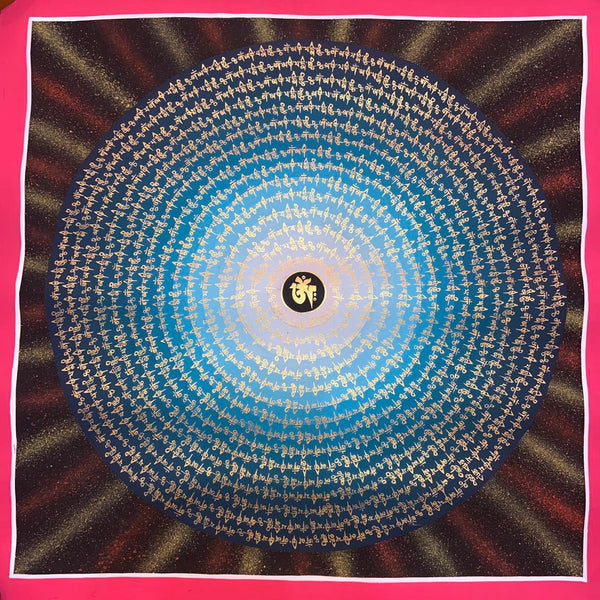 Om Mantra Mandala Thangka