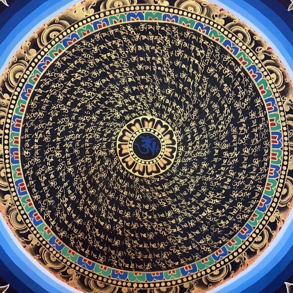 Om Mantra Mandala Thangka