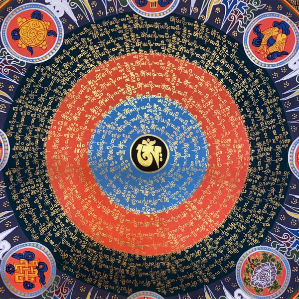 Om Mantra Mandala Thangka