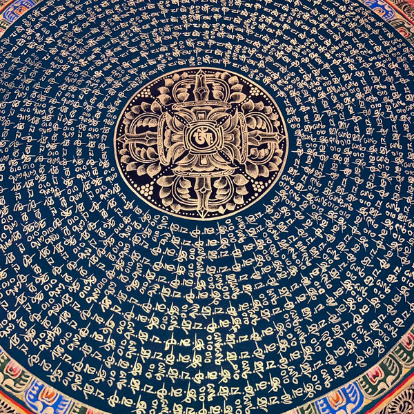 Om Mantra Mandala Thangka