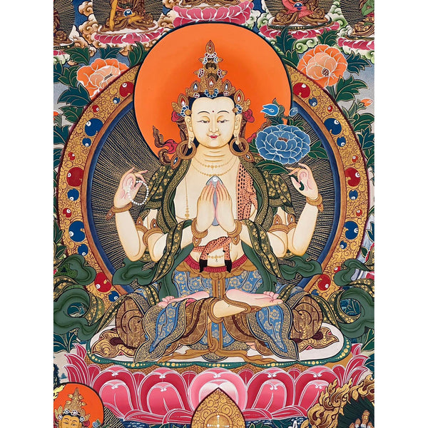 Chenrezig Thangka Painting