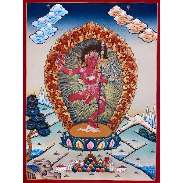 Vajravarahi / Dorje Phagmo Thangka Painting