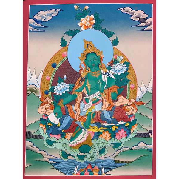 Green Tara Thangka