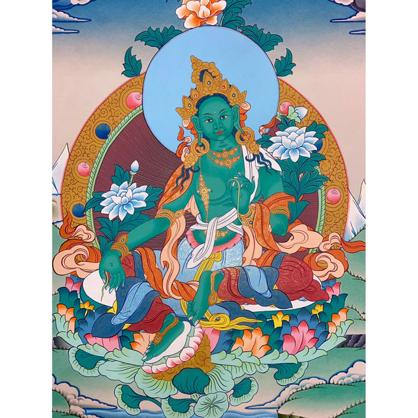 Green Tara Thangka