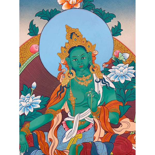 Green Tara Thangka
